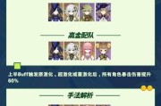 《原神》中以wy角色攻略大全（打造最强角色阵容，征服整个提瓦特大陆！）